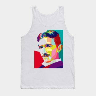 Tesla in pop art Tank Top